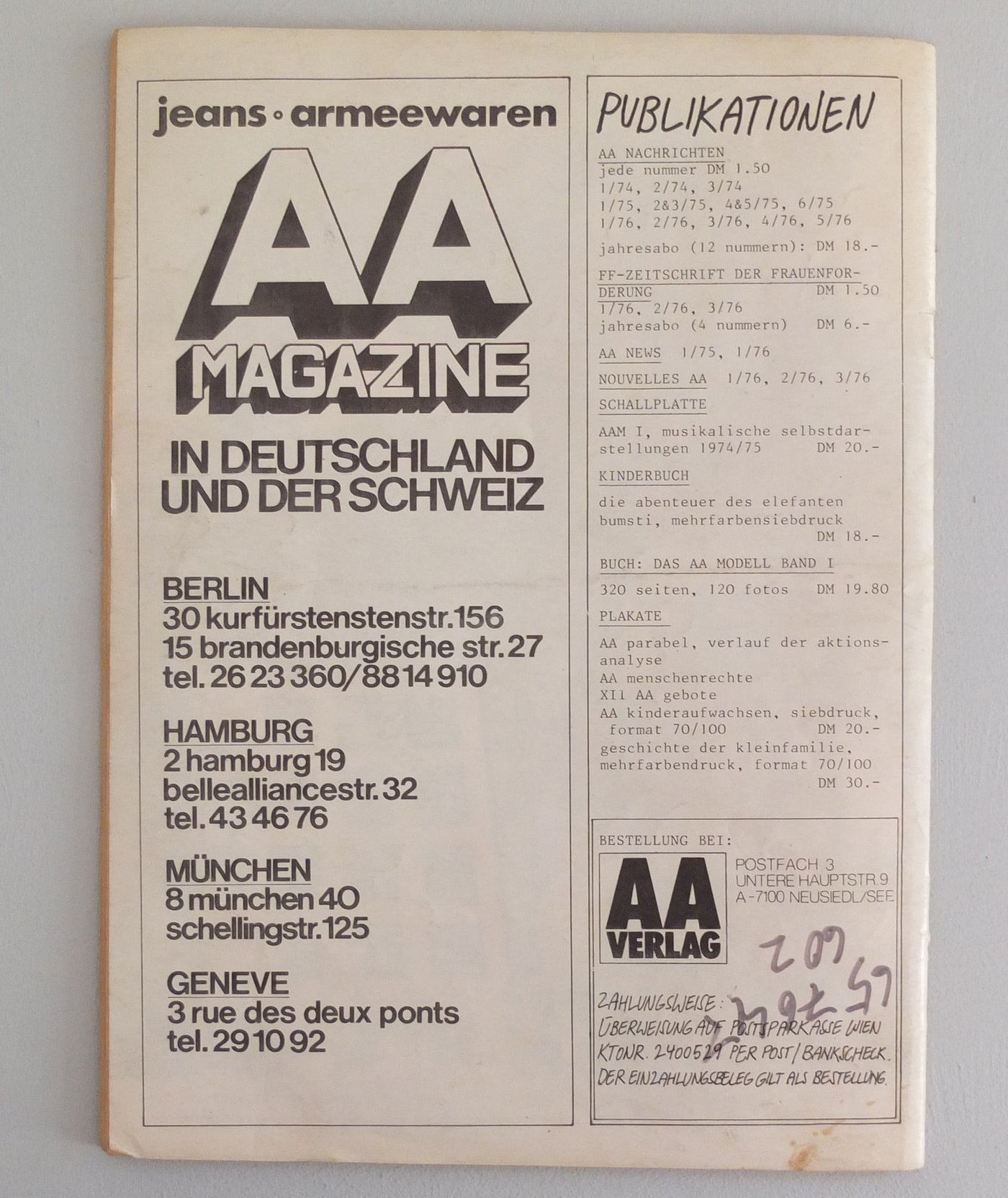 AA Kommune - AA Nachrichten, 5/76}