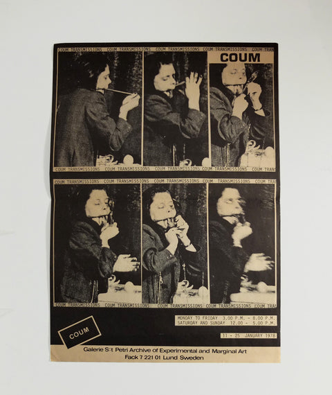 COUM Transmissions poster, 1978