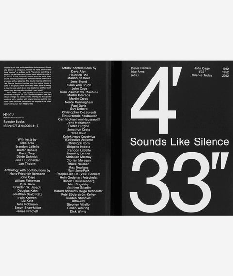 Sounds Like Silence : John Cage 4'33" - Silence Today