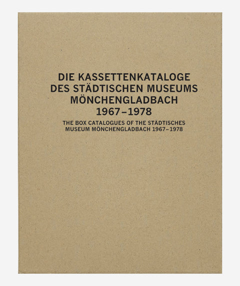 The Box Catalogues of the Städtisches Museum Mönchengladbach 1967-78