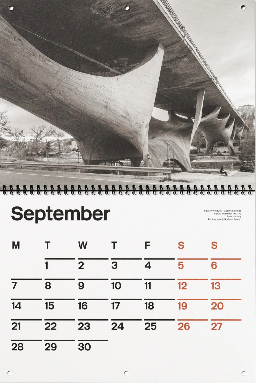 Brutalist Calendar 2026}