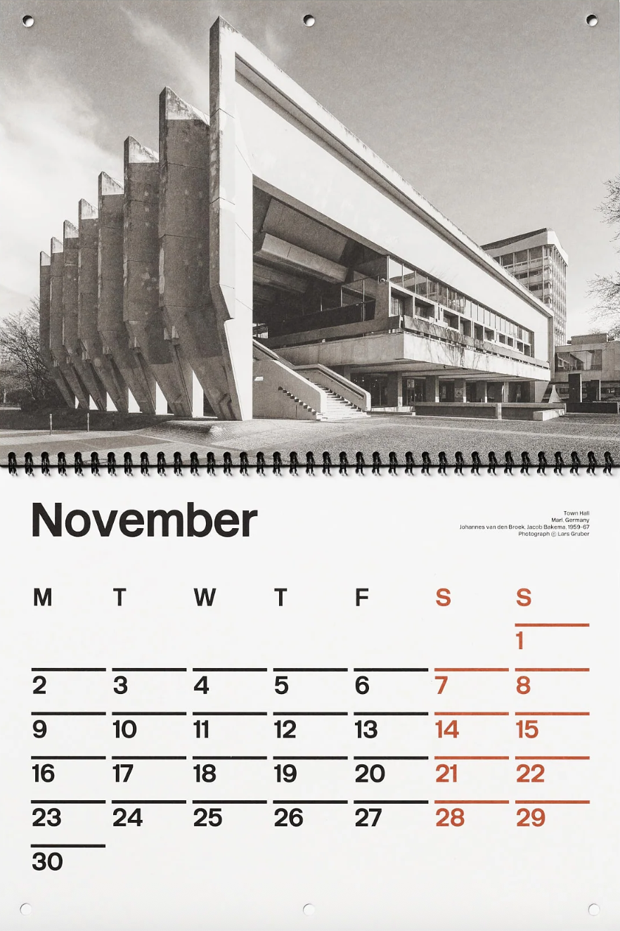 Brutalist Calendar 2026}