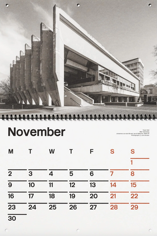 Brutalist Calendar 2026}