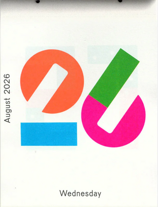 Karel Martens: Calendar 2026 / Every day is a new day Regular price}