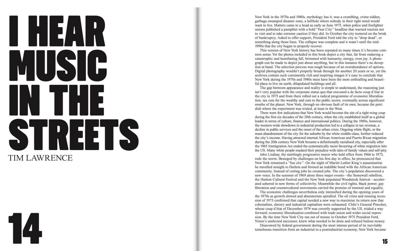 I Hear Music in the Streets: New York 1969–89}