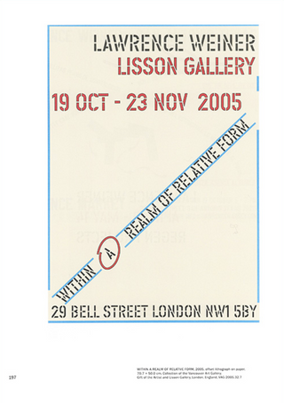 Of & About Posters: The Lawrence Weiner Poster Archive (1965-2021)}