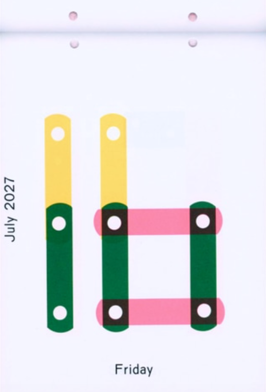 Karel Martens - Calendar 2027 / Every day is a new day}