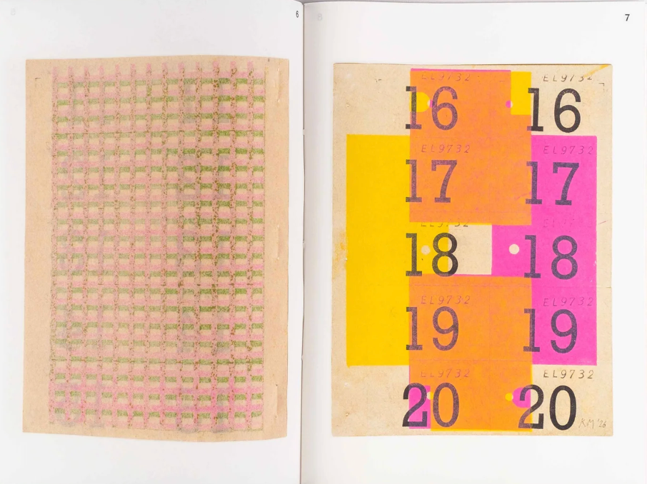 Cloakroom Tickets (1-250) by Karel Martens}