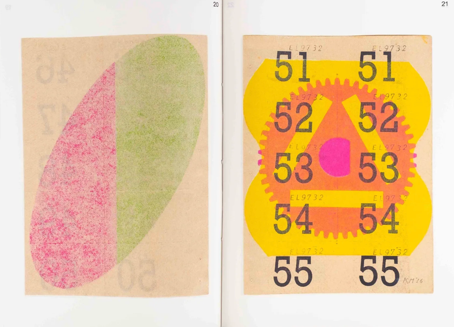Cloakroom Tickets (1-250) by Karel Martens}
