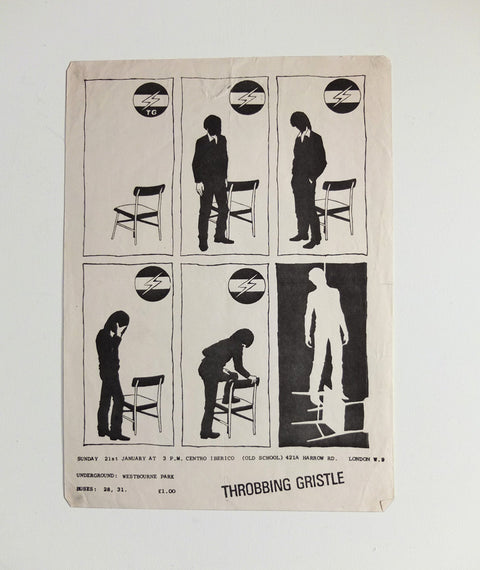 Throbbing Gristle at Centro Iberico poster, 1979