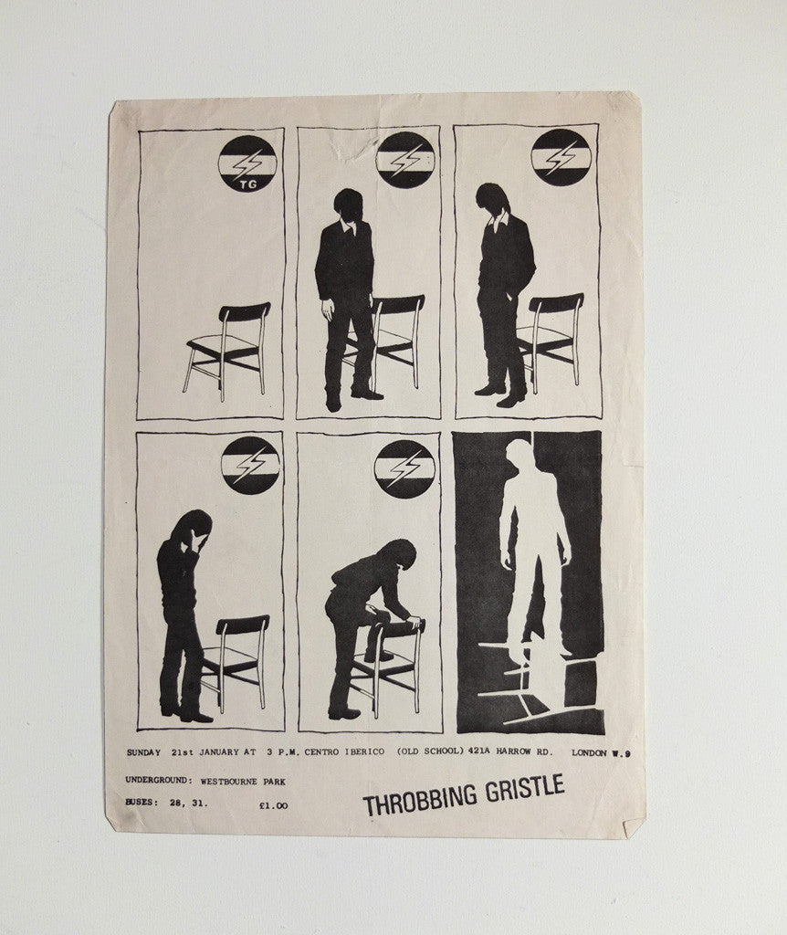 Throbbing Gristle at Centro Iberico poster, 1979}