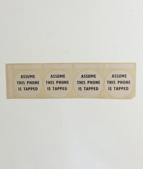 Thee Temple ov Psychick Youth ASSUME THIS PHONE IS TAPPED stickers