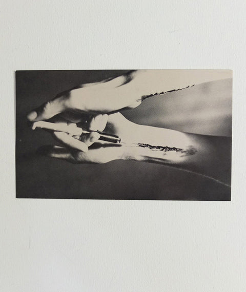 Throbbing Gristle: “Can you fix us up with a gig?” postcard, 1977