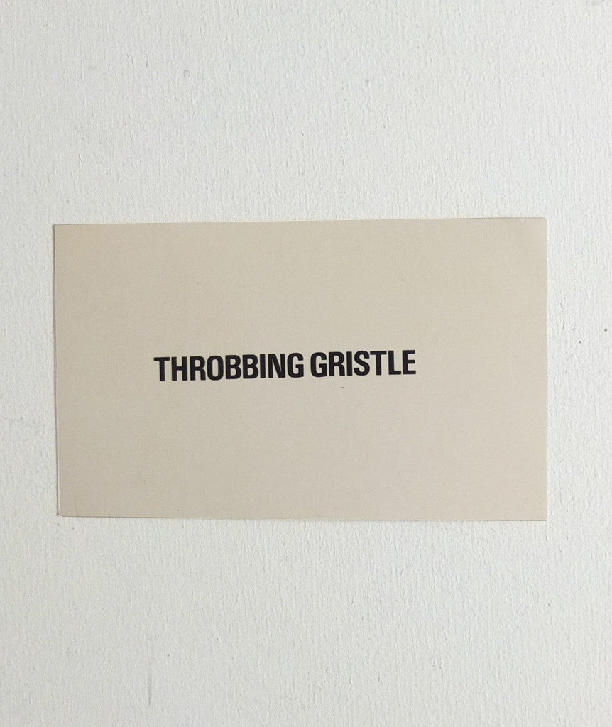 Throbbing Gristle card}