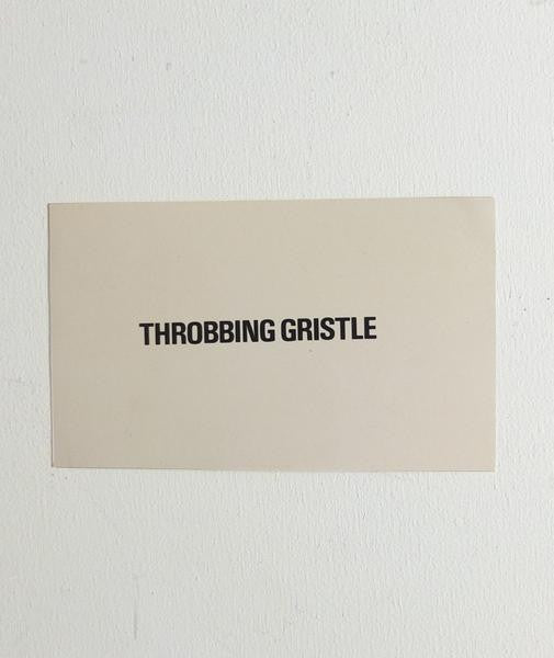 Throbbing Gristle card}