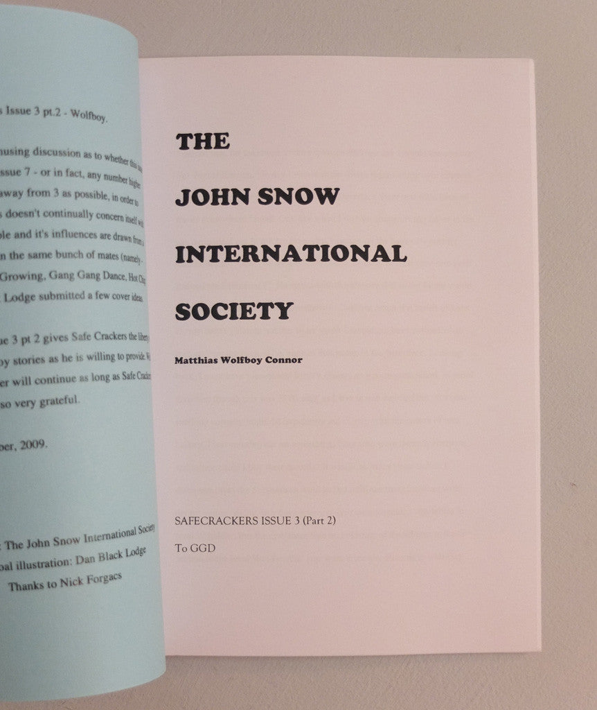 The John Snow International Society by Wolfboy}