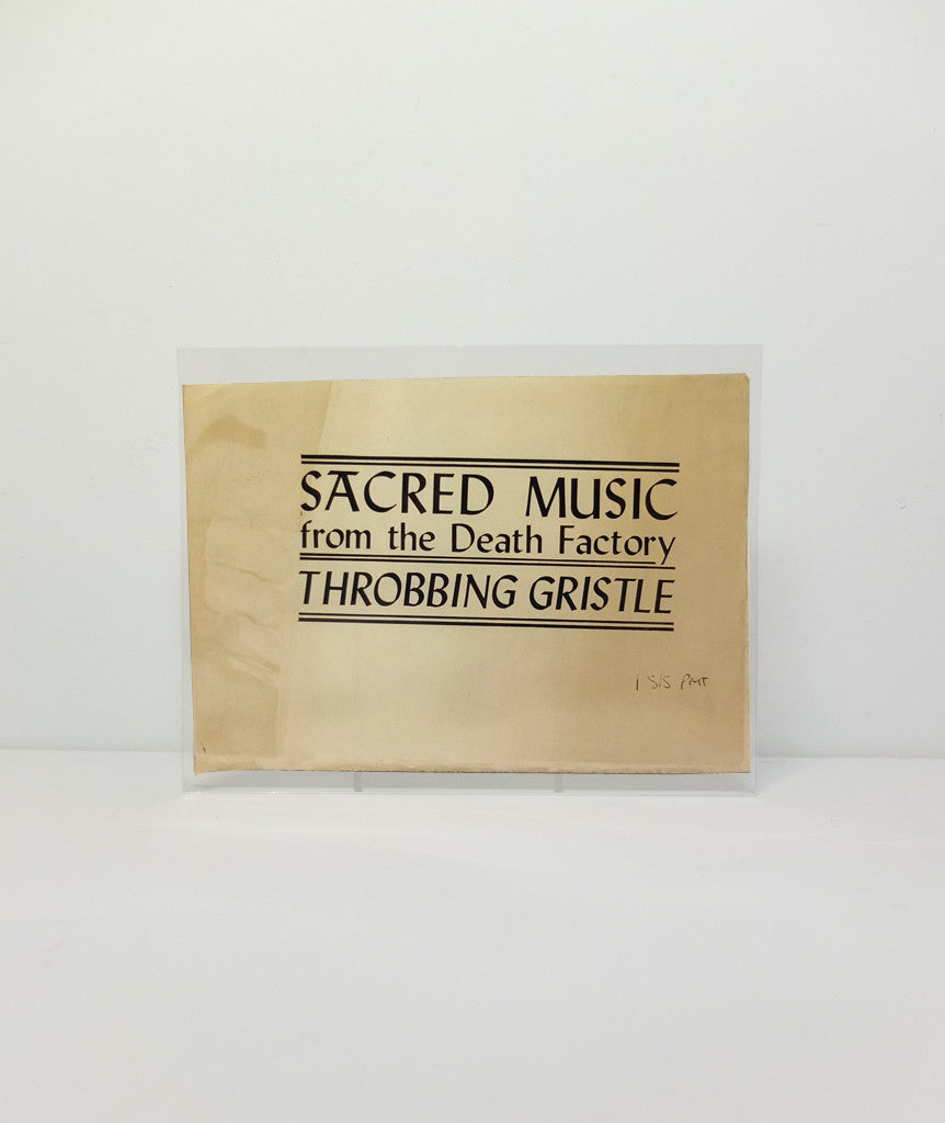 Throbbing Gristle: Sacred Music from the Death Factory - original flyer}
