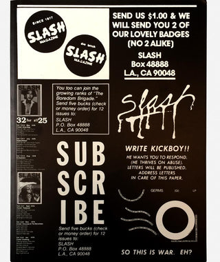 Slash: A Punk Magazine from Los Angeles}